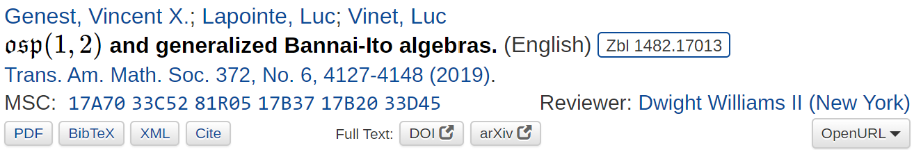 Article Review 2022#1: osp(1,2) and generalized Bannai-Ito algebras